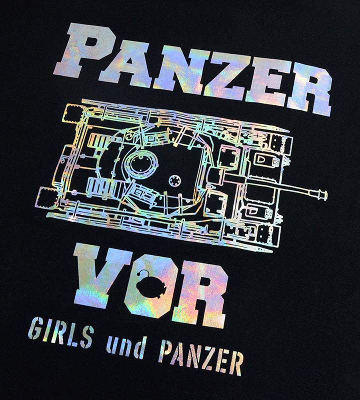 IV号戦車ホログラムプリント Tシャツ