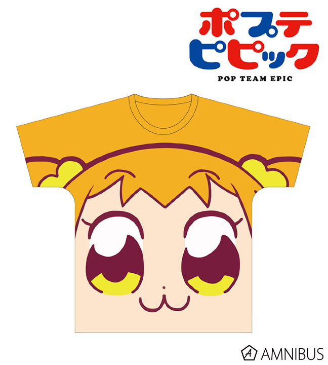 フルグラフィックフェイスTシャツ(ポプ子)