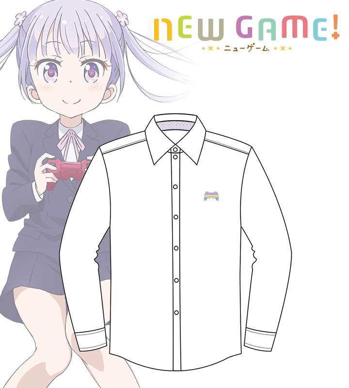 NEW GAME!カジュアルシャツ